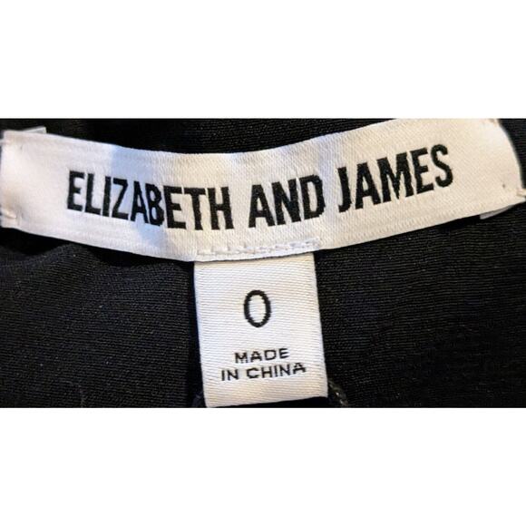 Elizabeth & James Dress Womens 0 NEW Wesley Flip Sequin V-Neck Shift Blue Black - Picture 4 of 10